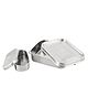 Taabartoli Stainless Steel Lunch Box with Steel Container - Silver