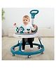 Baybee Drono Pro Baby Walker for Kids Round Kids Walker with Parental Push Handle & 4 Seat Height Adjustable Activity Walker for Baby with Musical Toy Bar & Footmat - Blue