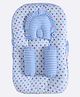 Superminis Printed Baby Bedding With Mosquito Net Sky - Blue