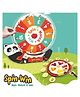 Webby Wooden Spin Win Educational Game - Multicolour