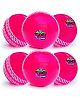 Jaspo Soft T-20 Plus Practice Cricket Ball  Pack of 6 - Pink