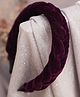 Ribbon candy Christmas Theme Velvet Braided Hair Band - Magenta Pink