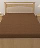Hosta Homes Pure Cotton Double Bed King Size Dust Proof Terry Mattress Protector - Brown