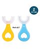 Tiny Tycoonz Soft Sillicone U Shaped Toothbrush Pack of 2 - Multicolor