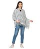 nene Breastfeeding Multi Purpose Nursing Poncho Breathable Breastfeeding Cover -Black Stripes