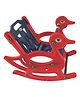 Babyjoys Rocking Chair With Safety Bar - Red Blue