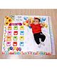 Baby Milestone Photoshoot Blanket Balloon Theme - Multicolor