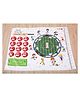 Baby Milestone Photoshoot Blanket Cricket Theme - Multicolor