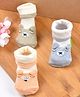 Footprints Pack Of 3 Pairs Organic Cotton Unisex Anti Skid Socks - Multi Colour