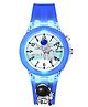 Spiky 100% Accuracy Silicone Spiky Sporty Analogue Watch Astronaut Design- Blue