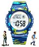 Spiky Round Digital Sports Watch -Blue
