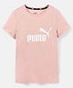 PUMA Cotton Knit Half Sleeves ESS Logo Tee -  Rose Quartz