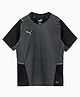 PUma Cotton Knit Half Sleeves teamCUP Training Jersey Jr Smoked Pearl Print - Black