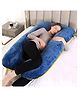 Angel Mommy U Shaped Pregnancy Pillow - Blue