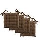 Angel Mommy Polycotton Decorative Damask Fabric Chairpad - Brown