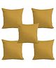 Angel Mommy Superb Bouncing & Jumping Microfiber Cushions Filler Set Of 5 Standard Size - Beige