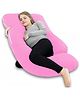 Angel Mommy Stylish-Multifunctional U Shape Pillow/Pregnancy Pillow with Jersey Cotton Cover for Pregnant Women - Pack of 1 Light Pink