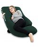 Angel Mommy Stylish-Multifunctional U Shape Pillow/Pregnancy Pillow with Jersey Cotton Cover for Pregnant Women -Pack of 1 Dark Green