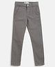 Tales & Stories Solid Slim Fit Button Down Trouser - Grey
