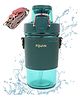 Spanker Leather Grip Tritan Fitness Gym Work Office Water Bottle Spill Proof Lid BPA Free Green - 500 ml