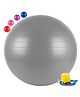 Toyshine PVC Gym Ball for Core Strength Yoga and Fitness with Pump - Grey