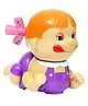 Toyshine Battery Operated Naughty Crawling Baby Toy with Light and Music Girl C - Multicolour