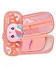 Toyshine I Love Unicorn Hardtop Pencil Case with Multiple Compartments - Kids School Supply Organizer Students Stationery Box - Girls Pen Pouch- Pink