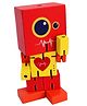 Toyshine Wooden My First Robot Deformation Elastic Robot - Red