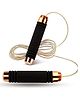 Toyshine Black Gold Bearing Weight Jump Rope Skipping Rope - Black