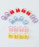 Babyhug Free Size Hair Rubber Bands Bow Design Pack of 20- Multicolor