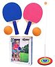 Toyshine Table Tennis Ping Pong Trainer Set with 2 Bats 2 Balls and 1 Stand - Pink & Blue