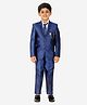P-MARK Full Sleeves Solid 5 Piece Party Suit - Royal Blue