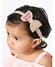 Aye Candy Glitter Finish Daddy's Girl Bow Headband - Gold