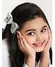 Aye Candy Glitter Finish I Love Mummy Bow On Alligator Hair Clip - Silver