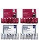 NutriGlow NATURAL'S Advanced Pro Formula Wine Facial Kit & Skin Whitening Facial Kit Pack of 4 - 60 g each