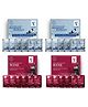 NutriGlow NATURAL'S Advanced Pro Formula Diamond Radiance Facial Kit & Wine Facial Kit Pack of 4 - 60 g each