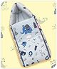 Babyhug Velour Sleeping Bag Elephant Print - Multicolor