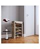 Fabura Shoe Rack in 5 Shelf with Cover-Beige