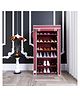 Fabura Shoe Rack In 6 Shelf With Cover - Maroon