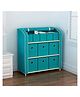 Fabura Multi utility storage organizer in 3 Shelf with Drawer boxes- Green
