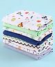 Babyhug 100% Cotton Premium Wash Cloth Pack of 8 - Multicolor