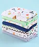 Babyhug 100% Cotton Premium Wash Cloth Pack of 8 - Multicolor