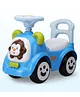 LuvLap Sunny Ride-On Car for Kids with Music & Horn Steering, Push Car with Backrest, Safety Guard, Under-Seat Storage, Big Wheels, for 1 to 3 Years Up to 25kg  Blue