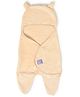 Mi Arcus  Ultra Soft Knitted Light Fur Plush Warm Blanket Wrapper 0-6 M- Peach