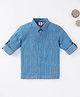 Ed-a-Mamma Cotton Full Sleeves Block Print Shirt - Blue