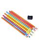 Skoodle Neon Rubber Tip Pencils with Sharpener - Pack of 10