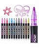 Sanishth Metallic Double Line Outline Permanent Pen Markers Pack of 12 - Multicolour