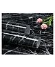 Sanishth Marble Aluminum Foil Kitchen Stickers - Black