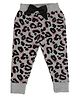 Creative Pure Organic Cotton Leopard Printed Joggers - Grey