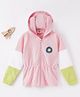 Ed-a-Mamma Cotton Full Sleeves Hooded Sweatshirt Text Print - Pink